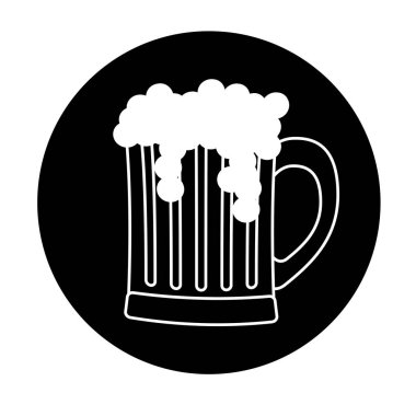 Siyah Cam bira simgesi görüntü tasarım