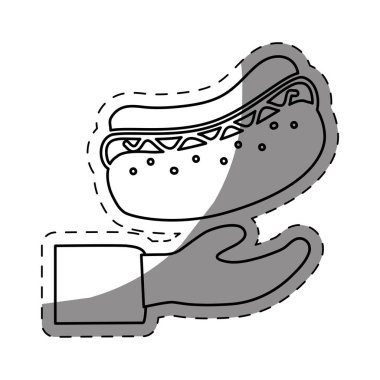 Sosisli sandviç el simgesi görüntü