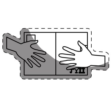 Fast food menü düzeni simgesini