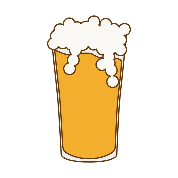 Icono de cerveza de vidrio diseño de imagen — Vector de stock