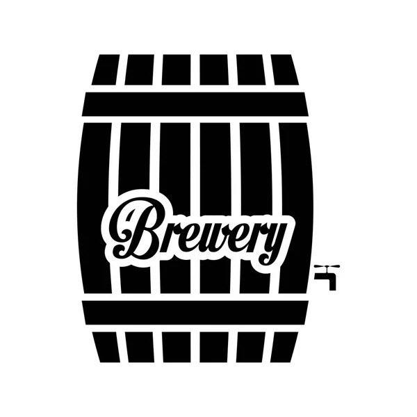 Design de imagem de ícone de barril preto — Vetor de Stock