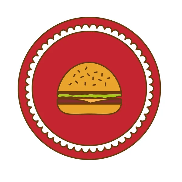 Diseño de imagen icono de comida rápida — Archivo Imágenes Vectoriales