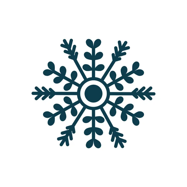 Sneeuwvlok winter symbool — Stockvector