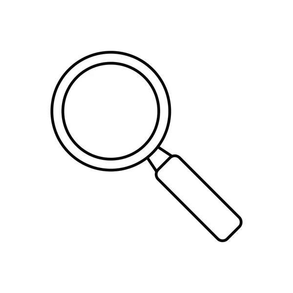 Magnifying glass lupe — Stock Vector
