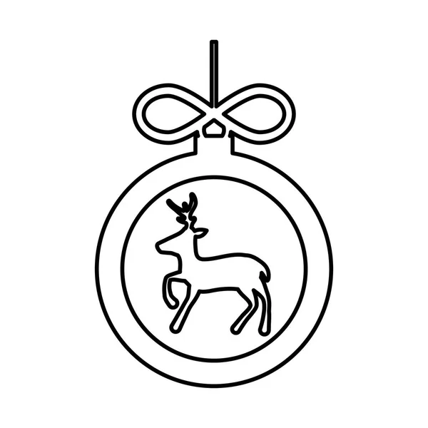 Symbol Bożego Narodzenia ozdobny — Wektor stockowy