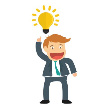 Başarılı bir iş adamı çizgi film