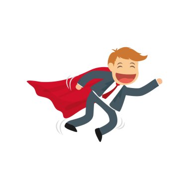 Başarılı bir iş adamı çizgi film
