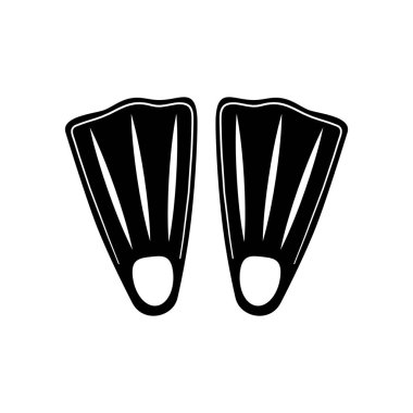 Dalış yüzgeçleri izole