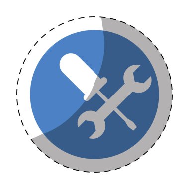 Teknik atölye stok amblem simgesi