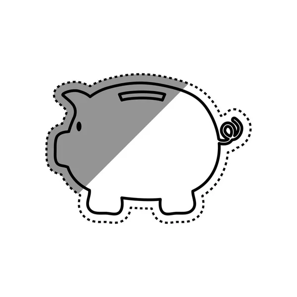 Économies d'argent de porc — Image vectorielle