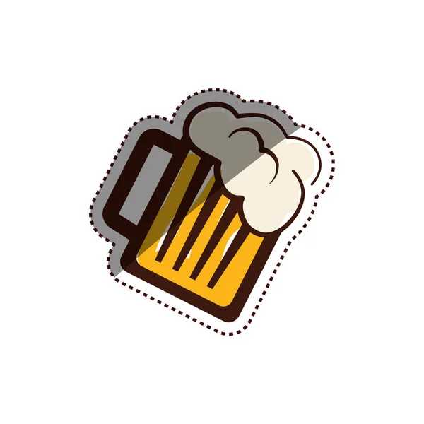 Conceito de cerveja e cervejaria — Vetor de Stock