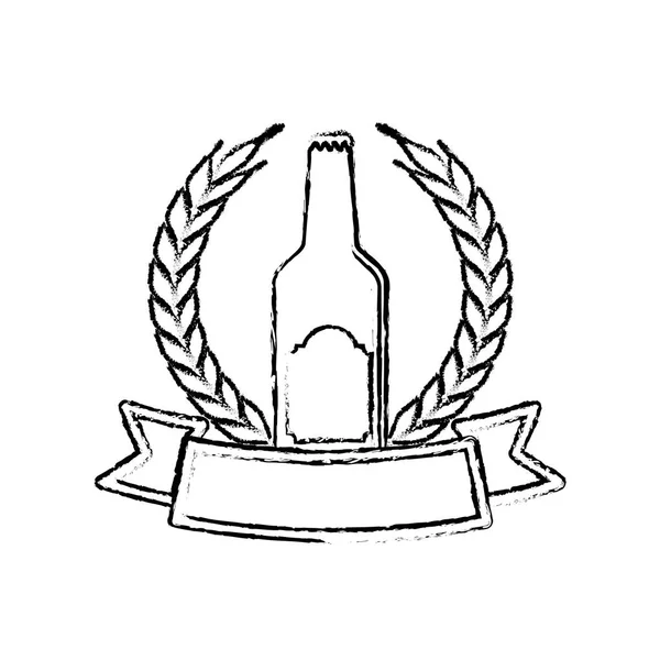 ビールおよびビール醸造所のコンセプト — ストックベクタ