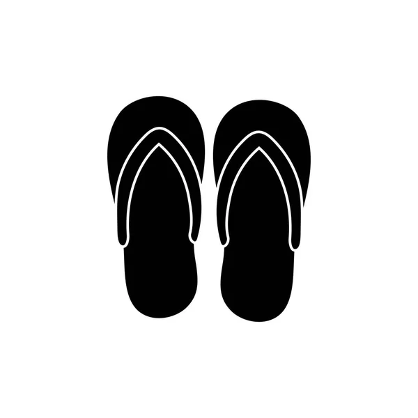 Parmak arası terlik sandalet — Stok Vektör