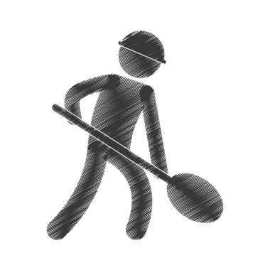 işçi emek çizim benim rakam piktogram kürek