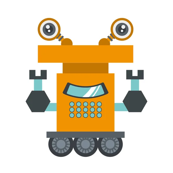 Robot operatör teknolojisi yapay — Stok Vektör