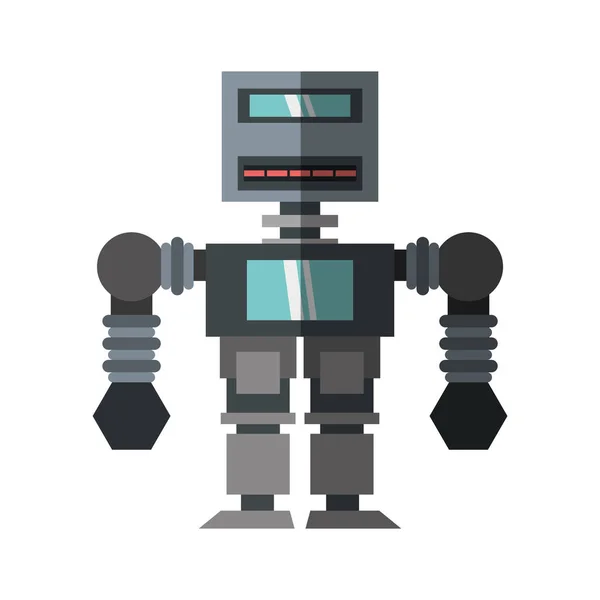 Robota strojní automatizace elektronické stín — Stockový vektor
