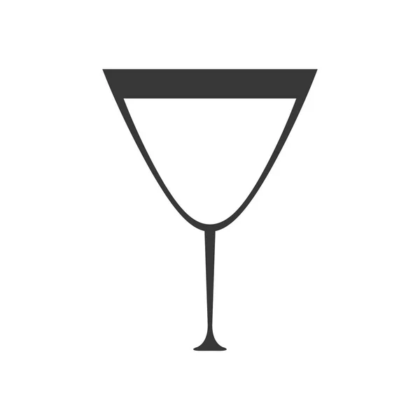 Pictogram glazen beker drinken drank — Stockvector