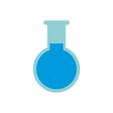 kimyasal test tüpü yuvarlak simge