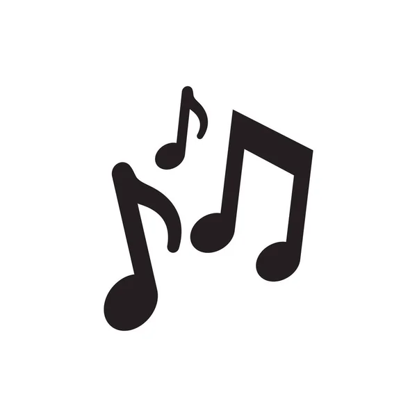 Музыкальные ноты составляют творческую пиктограмму — стоковый вектор