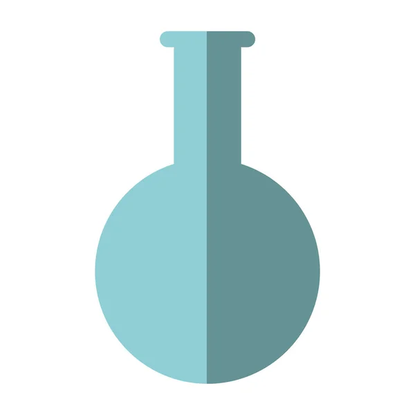 Ombra rotonda dell'icona della provetta chimica — Vettoriale Stock