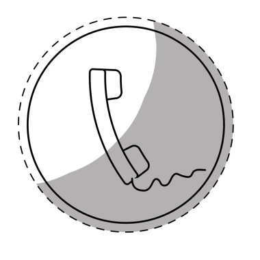 sabit hat telefon düğme simgesinin resmi