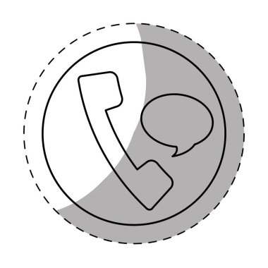 sabit hat telefon düğme simgesinin resmi