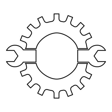 Teknik atölye stok amblem simgesi