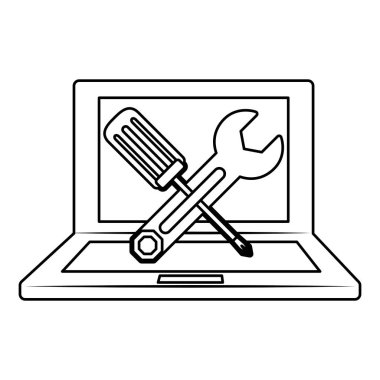 Teknik Servis bilgisayarlar simgesini