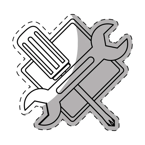 Reparatie service pictogramafbeelding — Stockvector