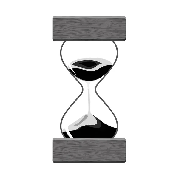 기초 시계 및 모래 시계 아이콘 디자인 — 스톡 벡터
