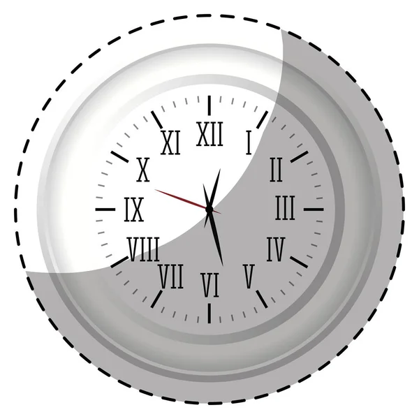 壁時計のアイコン画像 — ストックベクタ