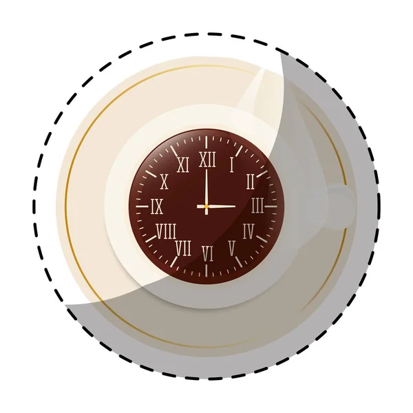 Imagen de icono de reloj de pared — Vector de stock