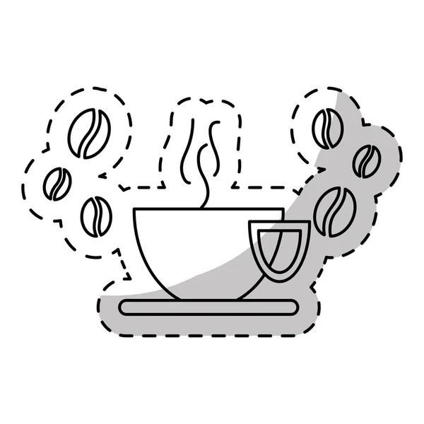 Taza de imagen icono de café — Vector de stock