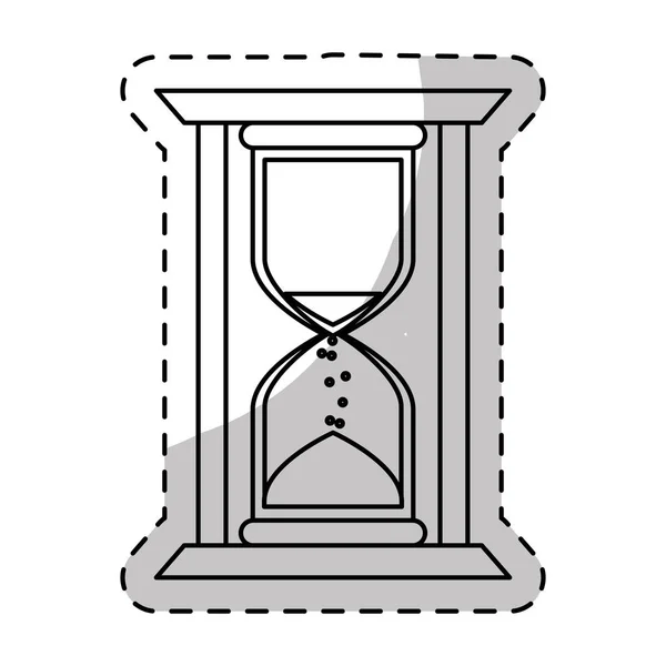 Detener reloj y reloj de arena icono de diseño — Vector de stock