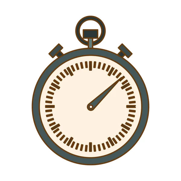 Gray alarms clock icon image — Stock Vector