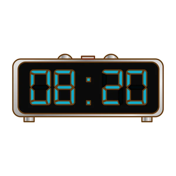 Reloj digital y diseño del icono del temporizador — Vector de stock