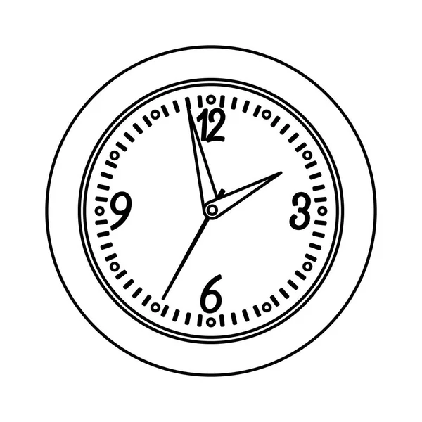 Imagen redonda reloj de pared icono — Archivo Imágenes Vectoriales