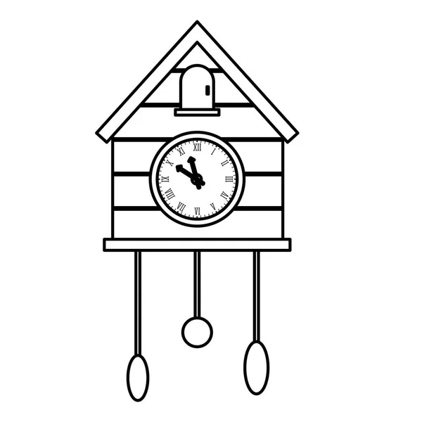 Imagen icono de reloj — Vector de stock