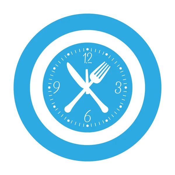 Round wall clock icon image — Stock Vector
