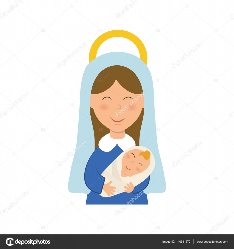 depositphotos_140611672 stock illustration holy virgin mary cartoon