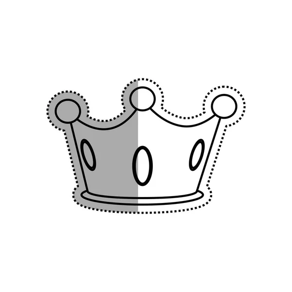 Corona simbolo reale — Vettoriale Stock