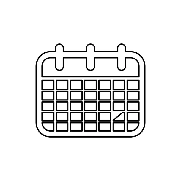 Datum van de gebeurtenis van de kalender — Stockvector