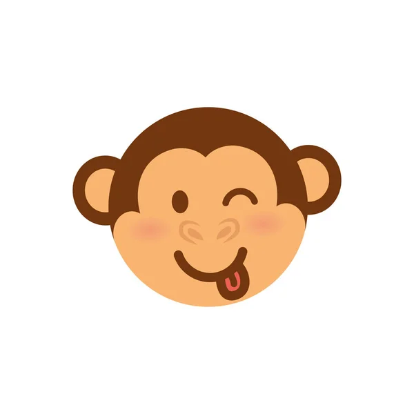 Desenho animado macaco bonito —  Vetores de Stock