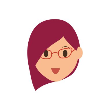 kadın yüz çizgi film