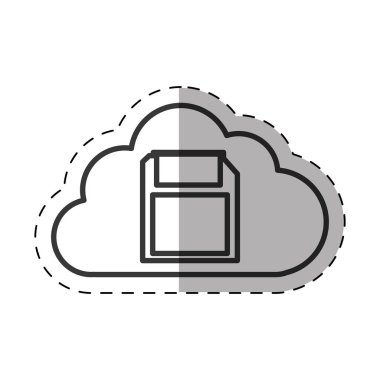 bulut disket yedek aygıtı teknoloji ince çizgi