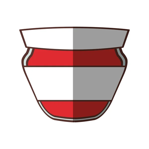 Sombra de cocina roja y bowl — Vector de stock