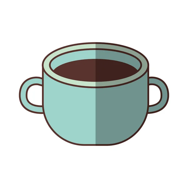 蓝杯咖啡巧克力卡布奇诺 — 图库矢量图片