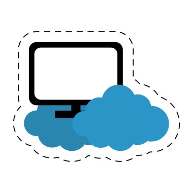 bilgisayar ağ ofis bulut kesmiş görüntülemek