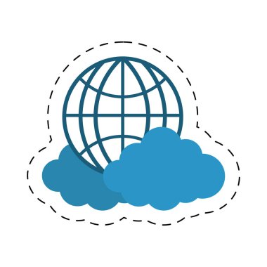 İpi kes bulut dünya iletişim dijital