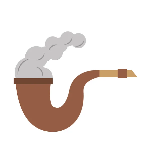 Piraat tabak pijp rook — Stockvector